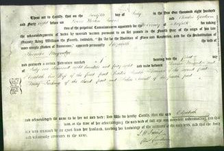 Deed by Married Women - Elizabeth Mugridge-Original Ancestry