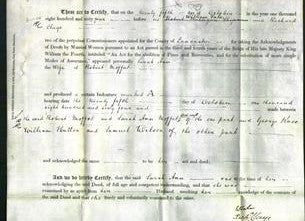 Deed by Married Women - Sarah Ann Moffat-Original Ancestry