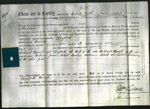 Deed by Married Women - Elizabeth Waugh-Original Ancestry