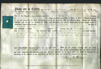 Deed by Married Women - Charlotte Elizabeth Barnett-Original Ancestry