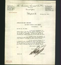 Letterhead - The American Axe and Tool Co.