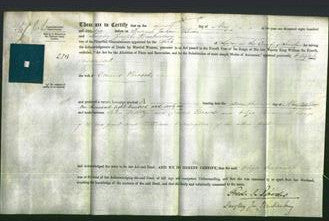 Deed by Married Women - Eliza Susannah Peacock-Original Ancestry