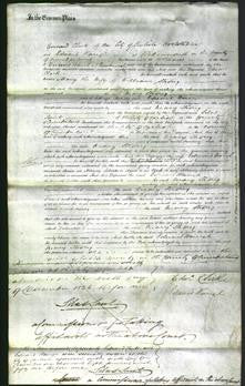 Court of Common Pleas - Mary Strong-Original Ancestry