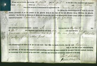 Deed by Married Women - Caroline Gardner-Original Ancestry