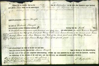 Deed by Married Women - Maria Knight-Original Ancestry