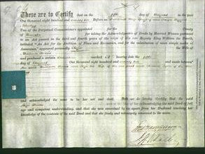 Deed by Married Women - Eliza Harris-Original Ancestry