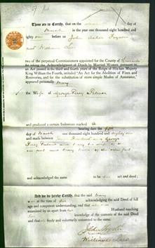 Deed by Married Women - Mary Palmer-Original Ancestry