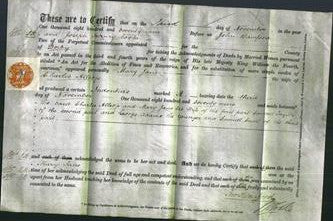 Deed by Married Women - Mary Jane Allsop-Original Ancestry