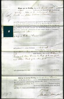 Deed by Married Women - Ann Davies-Original Ancestry