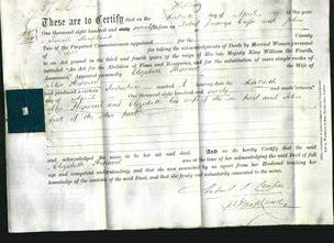 Deed by Married Women - Elizabeth Heywood-Original Ancestry