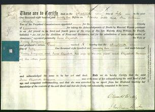 Deed by Married Women - Jane Elizabeth Simpson-Original Ancestry