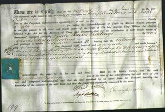 Deed by Married Women - Emily Raikes Giddings-Original Ancestry