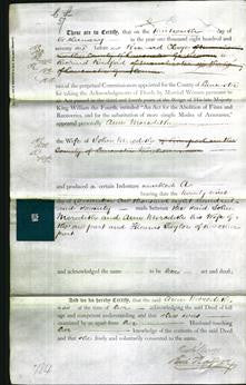 Deed by Married Women - Ann Meredith-Original Ancestry