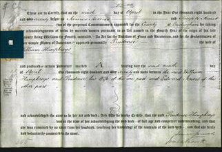 Deed by Married Women - Prudence Humphreys-Original Ancestry