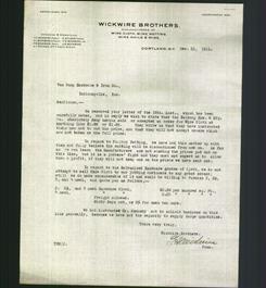 Letterhead - Wickwire Brothers