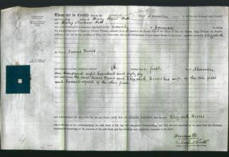 Deed by Married Women - Elizabeth Ferris-Original Ancestry