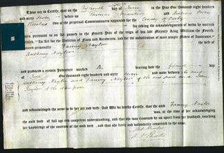 Deed by Married Women - Fanny Naylor-Original Ancestry