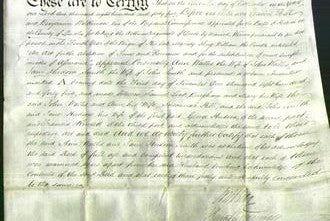 Deed by Married Women - Ann Wallis and Jane Hudson Smith-Original Ancestry