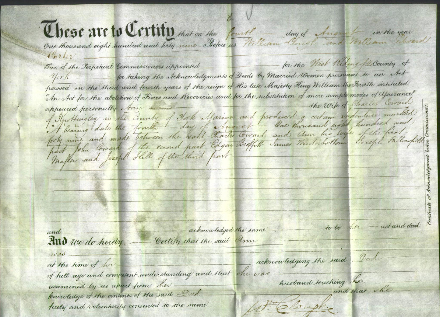 Deed by Married Women - Ann Coward