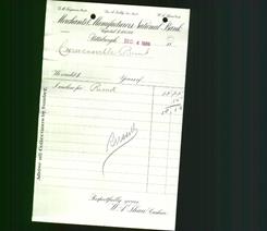 Bank Letterhead - Merchants & Manufacturers National Bank