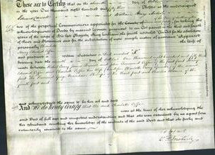 Deed by Married Women - Charlotte Curry Coffin-Original Ancestry