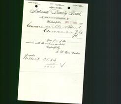 Bank Letterhead - National Security Bank