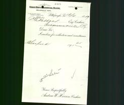 Bank Letterhead - Fort Pitt National Bank