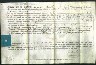 Deed by Married Women - Elizabeth Davies-Original Ancestry