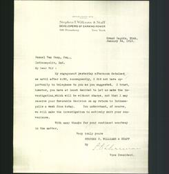 Letterhead - Stephen T. Williams & Staff