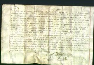 Deed by Married Women - Nancy Clare Wilson, Margaret Wilson-Original Ancestry