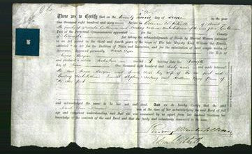 Deed by Married Women - Sarah Ann Morgan-Original Ancestry