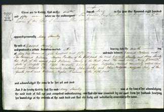 Deed by Married Women - Mary Stanley-Original Ancestry