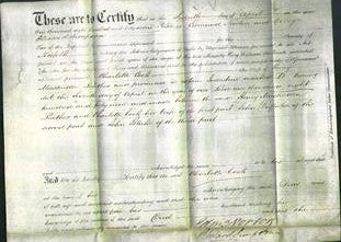 Deed by Married Women - Charlotte Cook Leathes-Original Ancestry