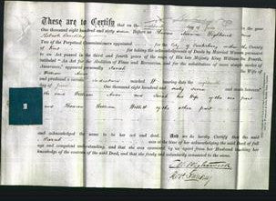 Deed by Married Women - Sarah Amos-Original Ancestry