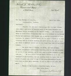 Letterhead - Frank L. Sheldon & Co.