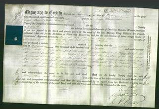 Deed by Married Women - Mary Stacey, Ann Cull and Martha Holbrow-Original Ancestry