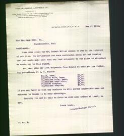 Letterhead - Indiana Steel And Wire Co.