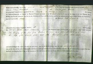 Deed by Married Women - Anne Burchett-Original Ancestry