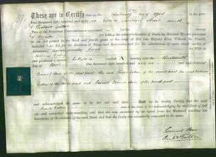 Deed by Married Women - Sarah Cotton-Original Ancestry