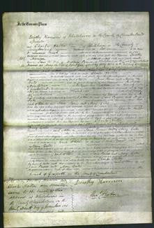 Court of Common Pleas - Jane Pearce and Mary Gates-Original Ancestry