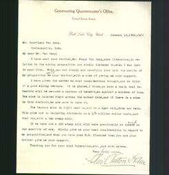Letterhead - Constructing Quartermaster's Office