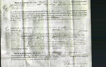 Deed by Married Women - Ellen Felton Fielding-Original Ancestry