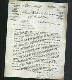 Letterhead - The National Hardware Association of the United States