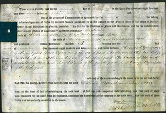 Deed by Married Women - Catherine Sodrell, Lucy Hare-Original Ancestry