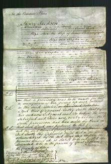 Court of Common Pleas - Eliza Ann Clapton-Original Ancestry