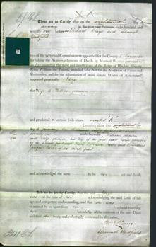 Deed by Married Women - Eliza Johnson-Original Ancestry