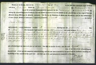 Deed by Married Women - Elizabeth Thornes-Original Ancestry