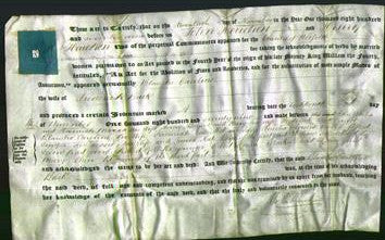 Deed by Married Women - Blanche Caroline Back-Original Ancestry