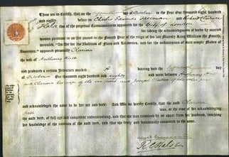 Deed by Married Women - Clarissa Hall-Original Ancestry