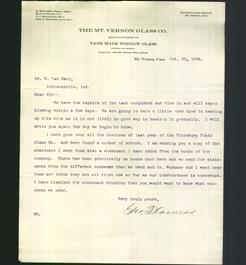 Letterhead - The Mt. Vernon Glass Co.